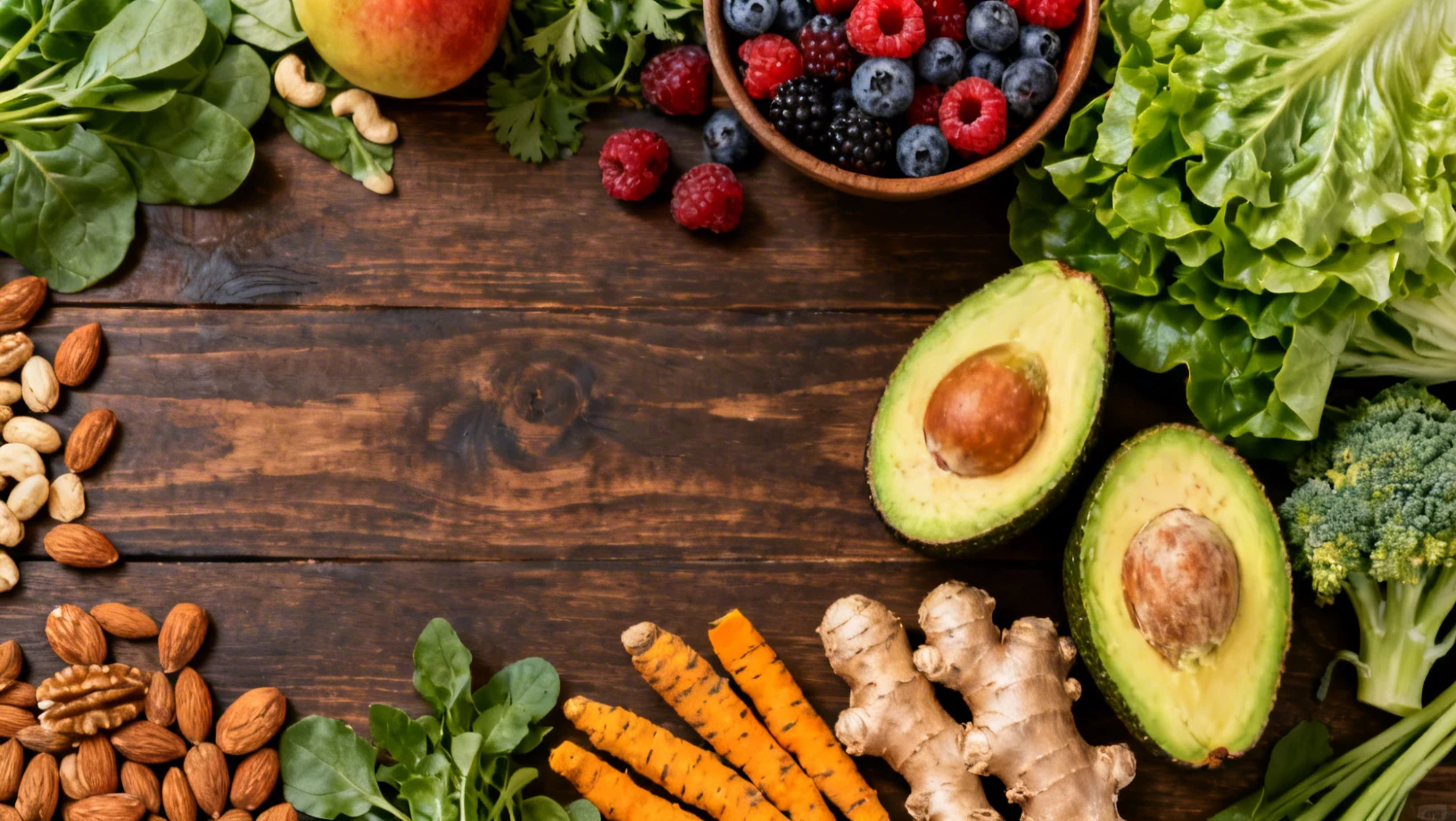 Fruits et légumes bio colorés