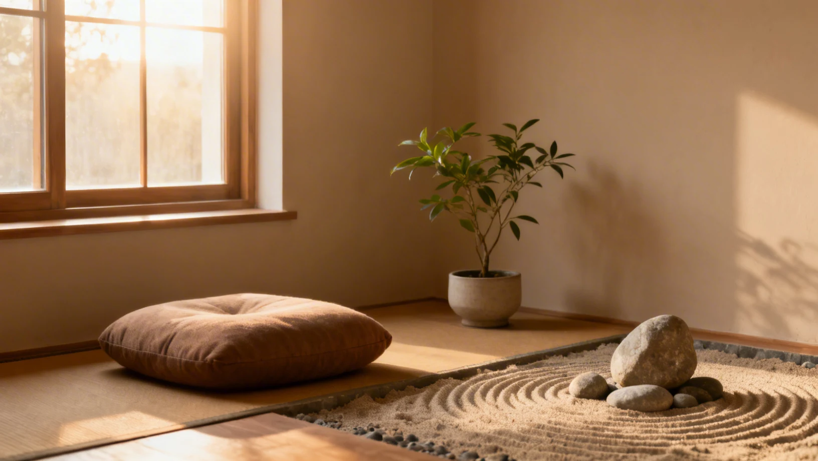 Espace de méditation paisible